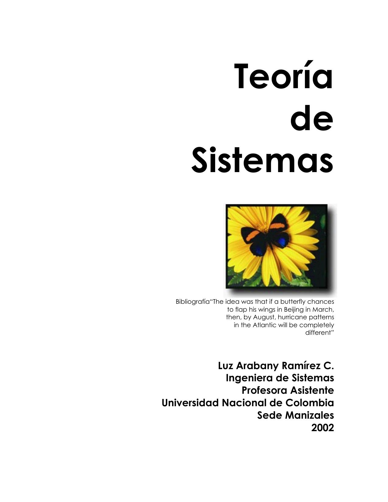 Teoria de Sistemas